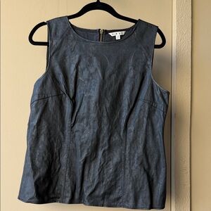 Cabi Style #506 VINTAGE Fleather Shell Sleeveless Vest